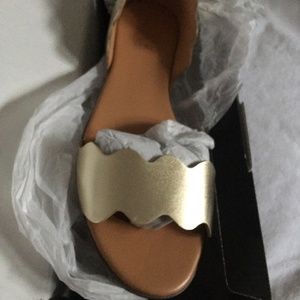 Jcrew Open Toe Flat